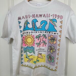 Zara Cotton Hawaii Tee - Size 11-12 Children’s/Fits Size XS/S Women’s.